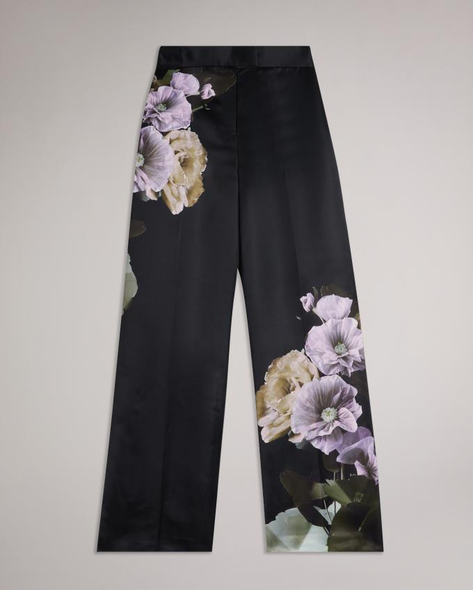 Pantalon Ted Baker High Waisted Wide Leg Noir Femme | BAV-98775436